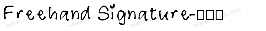 Freehand Signature字体转换